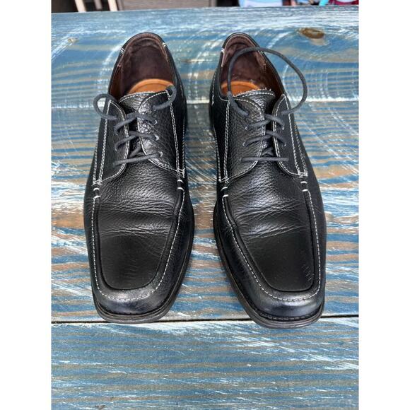 Johnston & Murphy Flex Black Leather Sheepskin Derby men's shoes size 9.5 - Picture 4 of 14